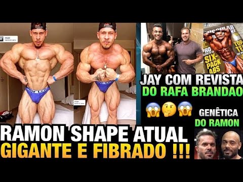 RAMON MOSTRA SHAPE GIGANTE E MUITO SECO - JAY CUTLER E BRANDÃO - GENÊTICA DO RAMON COMENTADA