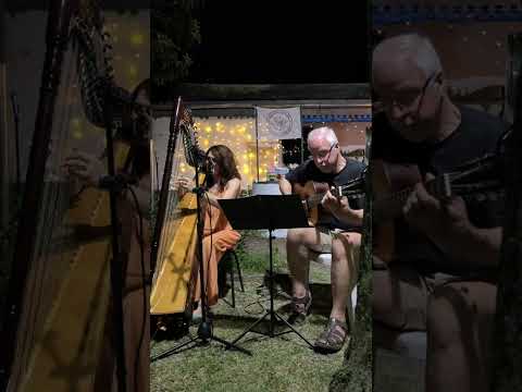 Ruth Vaucher  y Ramiro Della Valle en Biblioteca Comunitaria de Pueblo Esperanza (Paysandú)