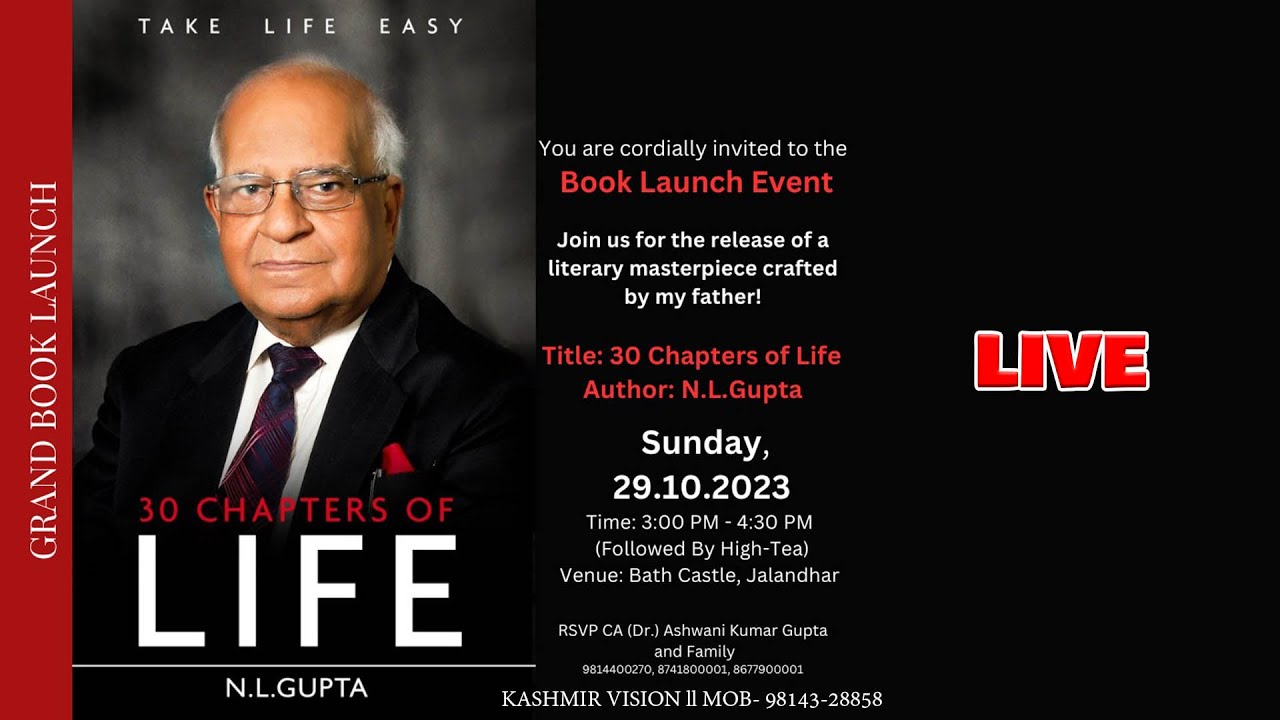 30 Chapters of Life - Book Launch
