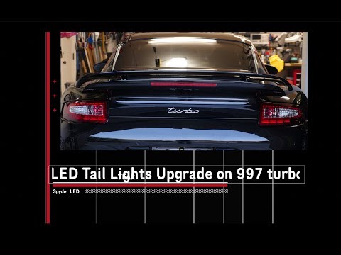 Inexpensive LED Tail Lights Upgrade on my Porsche 997 turbo