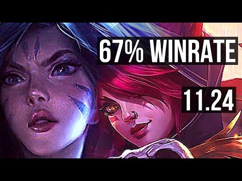 KAI'SA & Rell vs XAYAH & Maokai (ADC) | Quadra, 67% winrate | KR Diamond | 11.24