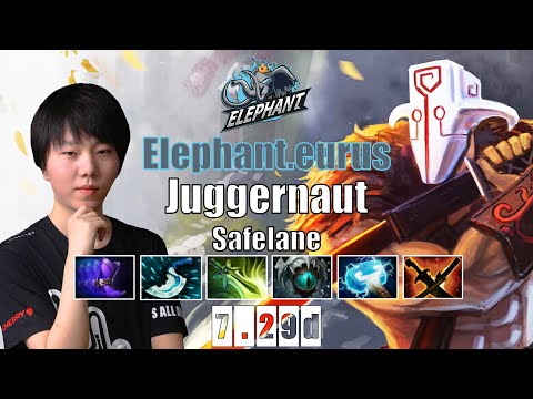 Juggernaut Safelane | Elephant.eurus | WTF OMNISLASH DAMAGE TOO BROKEN | 7.29d Gameplay Highlights