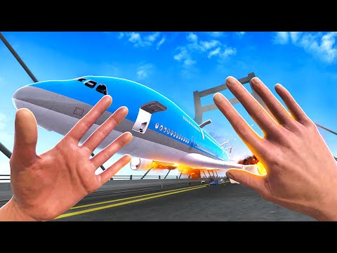 Plane CRASHES in New Update - Newton's Playground VR