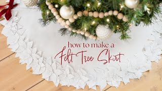 How to Make a Felt Tree Skirt | Shabby Fabrics At Home