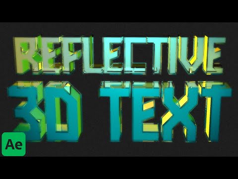 Create REFLECTIVE 3D Text in After Effects | EASY!