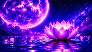Floating Lotus Dreamscape 💜 Deep Sleep Music, Zen Ambience & Healing Frequencies | Night Relaxation