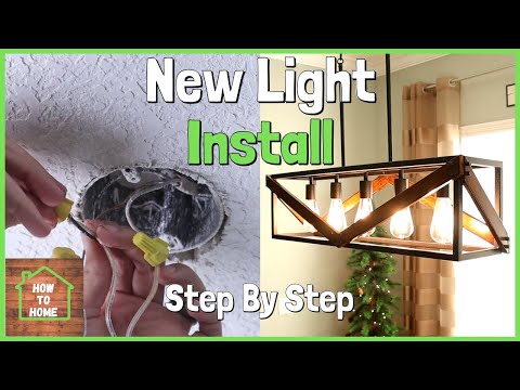 How To Install a Hanging Light Fixture | Dining Room Light Fixture