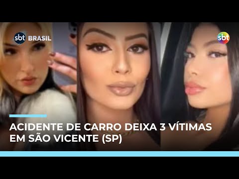 Três mulheres morrem em acidente no litoral paulista; motorista estava embriagado | #SBTBrasil
