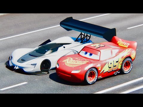 Lightning McQueen vs SRT Tomahawk GTR at Drag Race 20 KM