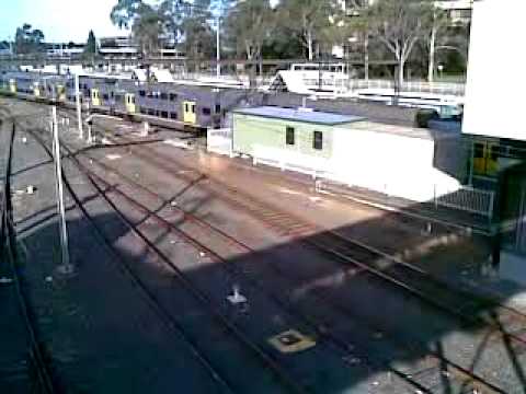 train heads into campbelltown station