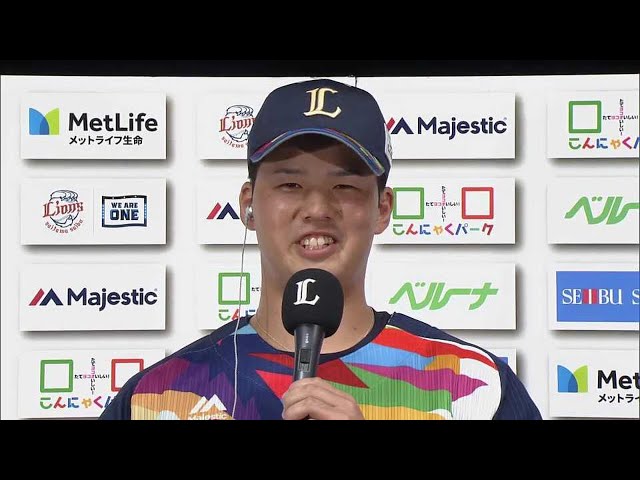 ライオンズ・渡邉投手・岡田選手・中村選手ヒーローインタビュー 8/26 L-H