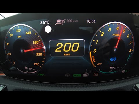 Tachovideo Mercedes-Benz CLA 250e Shooting Brake 0-100 kmh kph 0-60 mph Beschleunigung Acceleration
