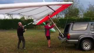 preview picture of video 'Hang gliding parachute deployment practice'