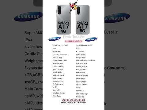 Samsung a17 5g vs Samsung a17 4g