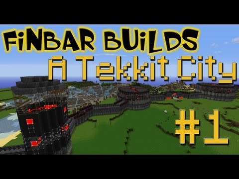 Lets Build A Minecraft Tekkit City - Part 1 - Walls and Defences
