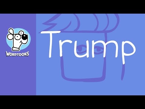 Draw Donald Trump Using The Word Trump ( Wordtoon...