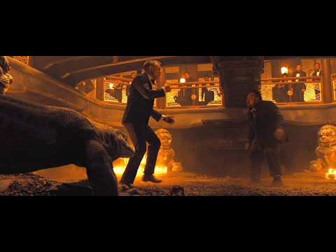 Skyfall (2012) - Komodo Dragon Fight Scene
