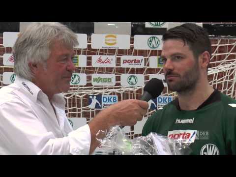 Interview nach dem Spiel GWD Minden - Rhein-Neckar Löwen