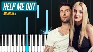 Maroon 5  -"Help Me Out" ft. Julia Michaels Piano Tutorial - Chords - How To Play - Cover