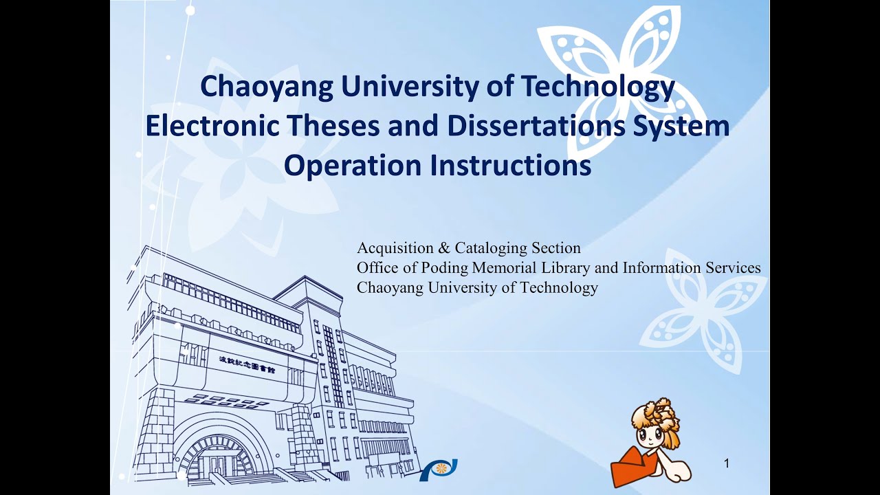 CYUT Electronic Thesis Submission Guide