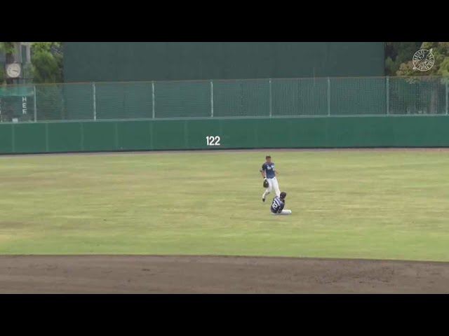 【ファーム】後ろにも目がついている!? ライオンズ・山村崇嘉 難しいフライをナイスキャッチ!! 2022年4月21日  千葉ロッテマリーンズ 対 埼玉西武ライオンズ