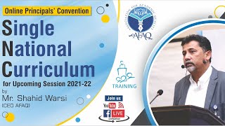 Principal Convention on "Single National Curriculum (session 2021-22)"