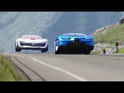 Renault Trezor vs Bugatti Vision GT at Highlands
