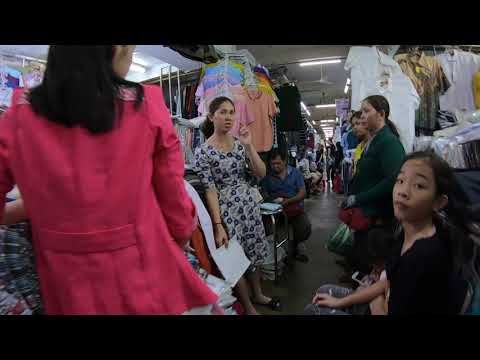 Inside Olympic Market, Phnom Penh, Cambodia.