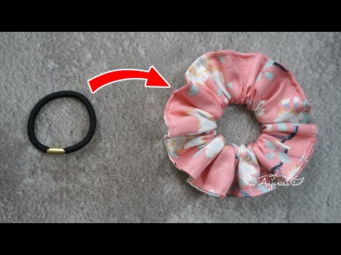 EASIEST Scrunchies I’VE EVER SEWN!!! 😍 GREAT FOR BEGINNERS! DIY Scrunchies with Hair Tie