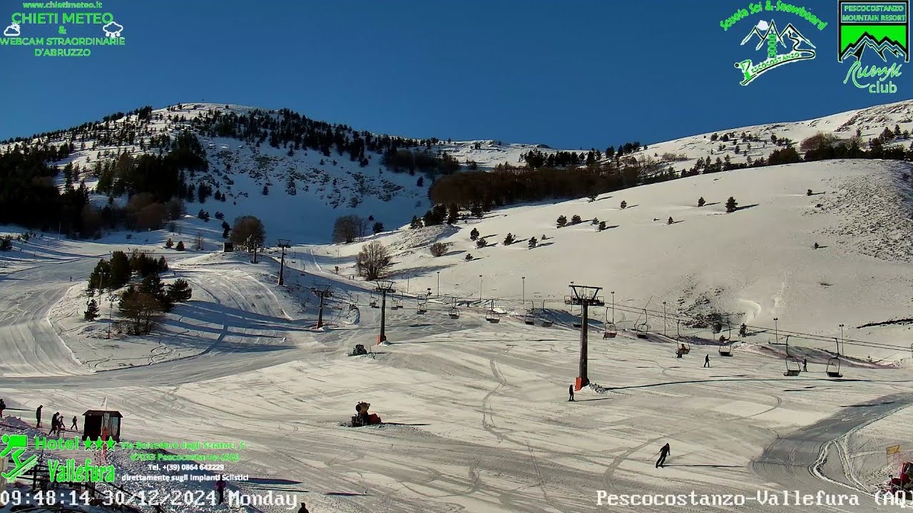 Live webcam view of Vallefura Ski Resort Slopes