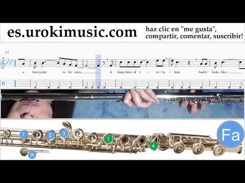 Tutorial de Flauta FROZEN - Let It Go Clases Notas Parte#2 um-927