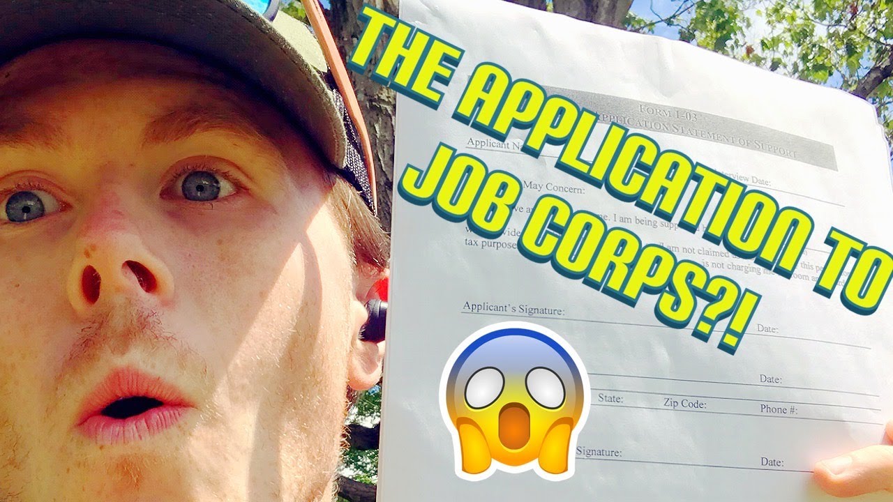 Showing the Application to Job Corps!