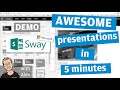 DEMO: Awesome presentations in 10 mins with Sway (Microsoft Office 365)