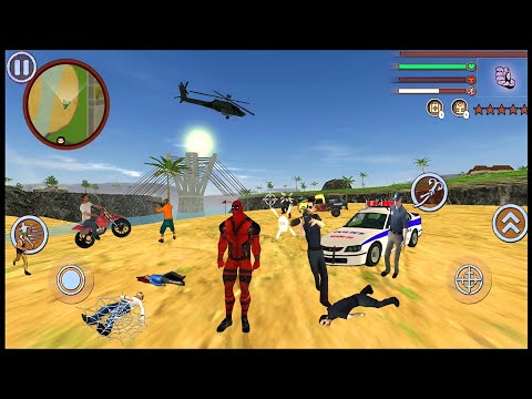 Deadpool Rope Hero Vice Town Crime Simulator #5 - Android Gameplay.