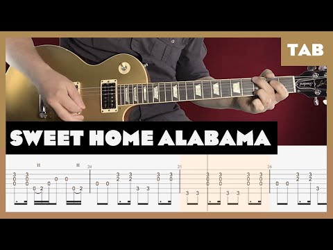 Lynyrd Skynyrd - Sweet Home Alabama - Guitar Tab | Lesson | Cover | Tutorial