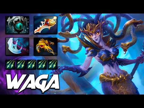 WAGA MEDUSA RAPIER CARRY - Dota 2 Pro Gameplay [Watch & Learn]