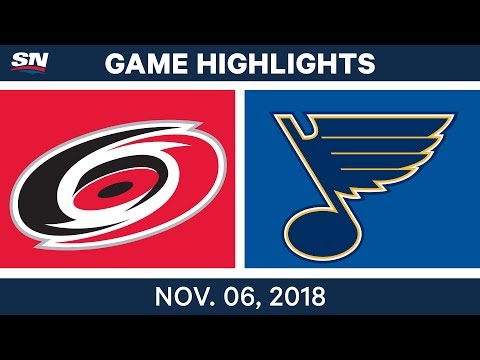 NHL Highlights | Hurricanes vs. Blues – Nov. 6, 2018