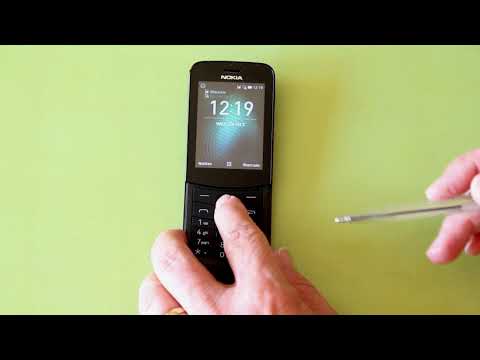 How to Set up the Nokia 8110 2018 Phone and Insert Sim Card and Update the Software