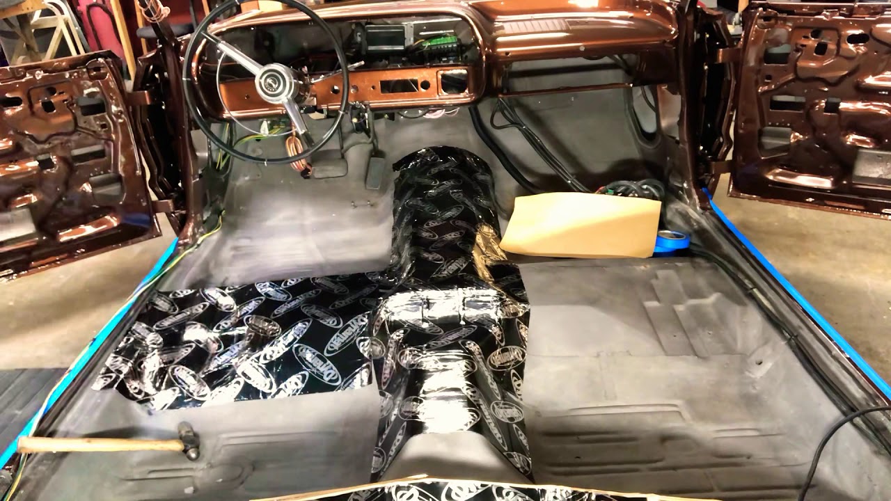 Sew Cal Rods- Time lapse Dynamat install on 1964 Impala