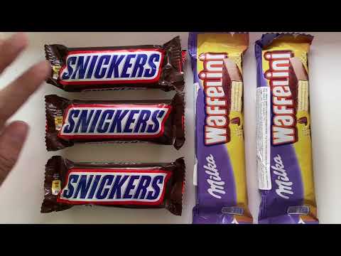 Waffelini milka vs Snickers