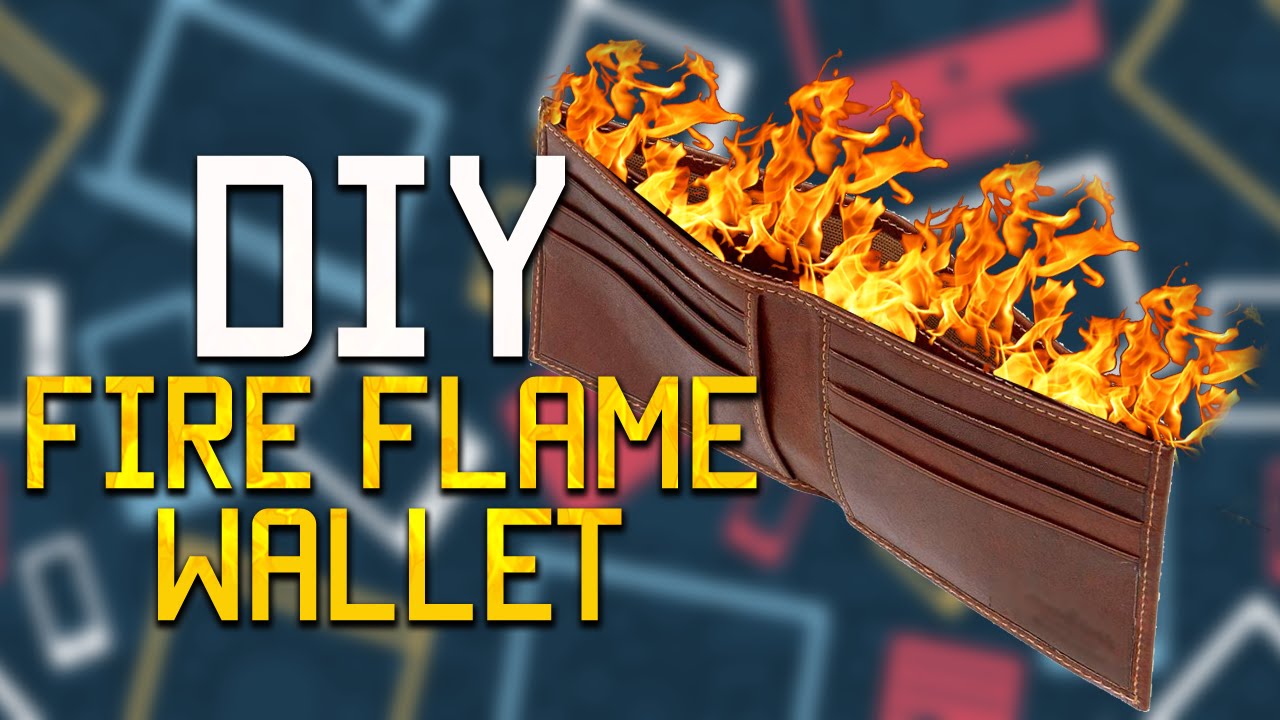 DIY Fire Flame Wallet