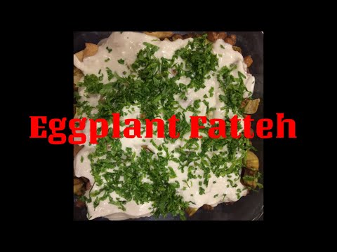 Eggplant fatteh