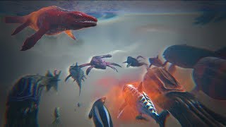Alpha Mosasaurus vs ALL OTHER Water Creatures  Can