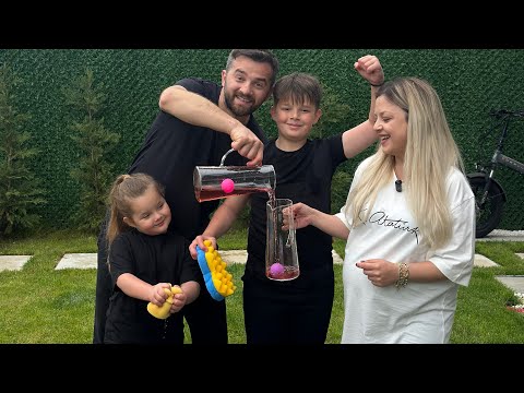 SÜNGERLE SU TAŞIMA YARIŞMASI YAPTIK 😊KAZANAN KİM OLDU SİZCE ?