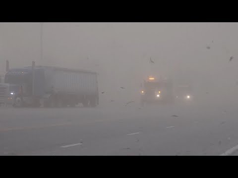 Oakley, KS Dust Storm and Wind Damage - 4/17/2018