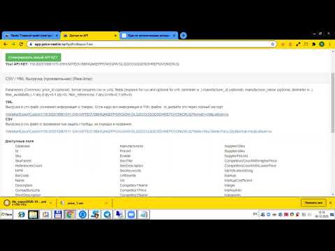 Урок 6. Как выгрузить свой прайс в файлы: csv, excel, yml xml, json. API доступ + callbacks.