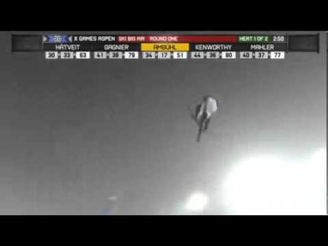 Elias Ambuhl Run 5 Men s Ski Big Air round 1 X Games Aspen 2013