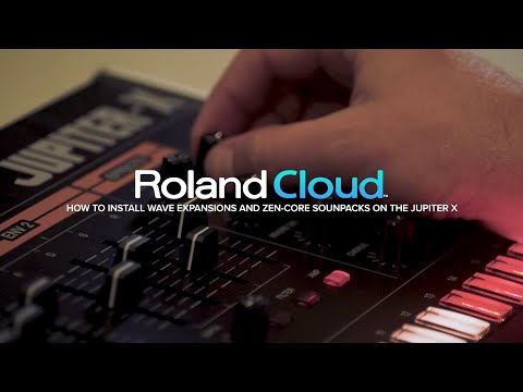 Roland Jupiter-X - How to install Wave Expansions and Zen-Core Soundpacks