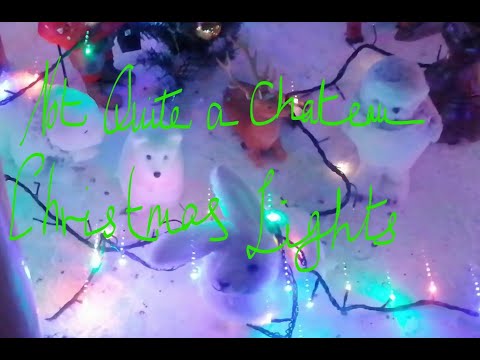 Not Quite a Chateau 31  Christmas Lights Tour -  Brocante Furniture -  and Another Window goes in