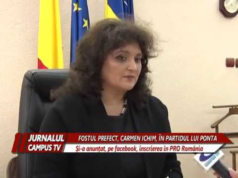 FOSTUL PREFECT, CARMEN ICHIM, IN PARTIDUL LUI PONTA